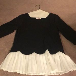 never worn black dressy top